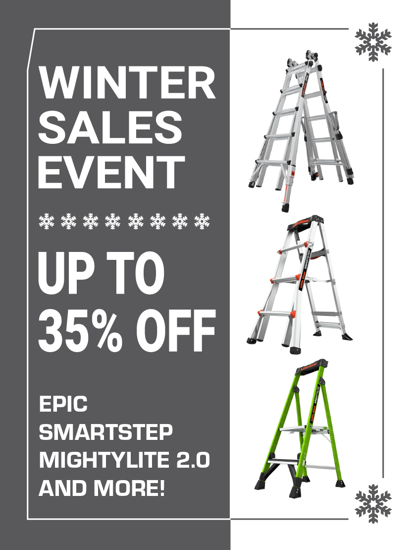 Winter Sales Event - Up to 35% off Smartstep ladder, Safeframe ladder, Vector ladder, and more